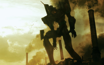 Картинка аниме evangelion eva робот меха