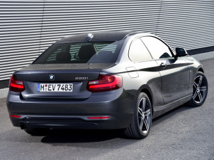 Картинка автомобили bmw 220i coupе sport line f22 2014 темный