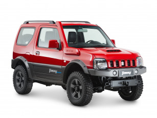 Картинка автомобили suzuki jb43 4work jimny красный