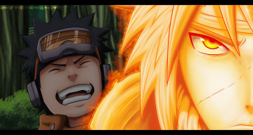 Картинка аниме naruto воспоминание обито учиха минато наруто шиппуден