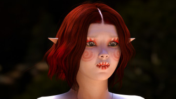 Картинка 3д+графика elves+ эльфы уши взгляд девушка