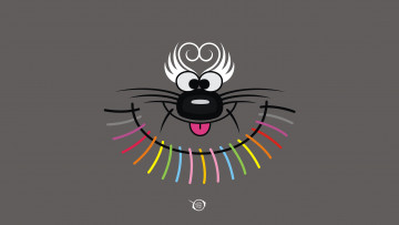 Картинка рисованные минимализм морда