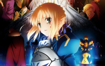 Картинка аниме fate zero девушка взгляд saber