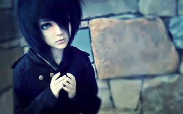 Картинка разное игрушки брюнетка девушка кукла bjd пирсинг