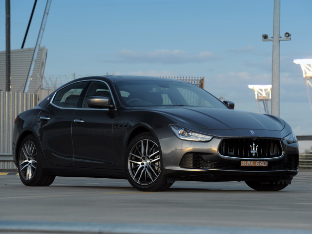 Обои картинки фото автомобили, maserati, 2014г, au-spec, ghibli