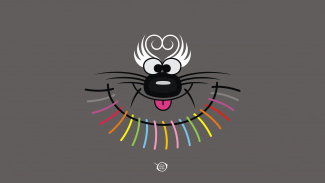 Обои картинки фото рисованные, минимализм, морда