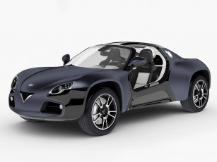 обоя venturi america concept 2010, автомобили, venturi, 2010, concept, america, 3d, белый, фон