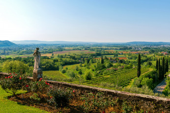 Картинка города -+панорамы равнина
