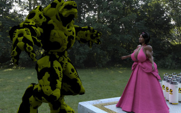 обоя 3д графика, фантазия , fantasy, девушка, фон, взгляд