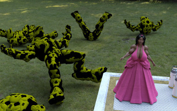 обоя 3д графика, фантазия , fantasy, взгляд, фон, девушка