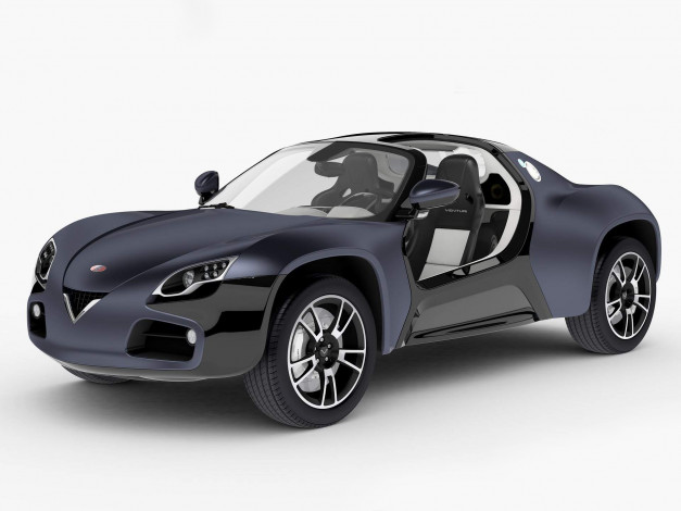 Обои картинки фото venturi america concept 2010, автомобили, venturi, 2010, concept, america, 3d, белый, фон