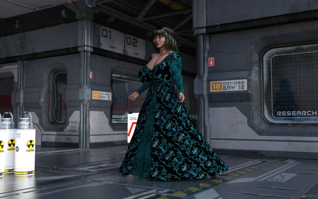 Обои картинки фото 3д графика, фантазия , fantasy, фон, девушка, взгляд