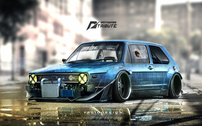 Обои картинки фото автомобили, виртуальный тюнинг, vw