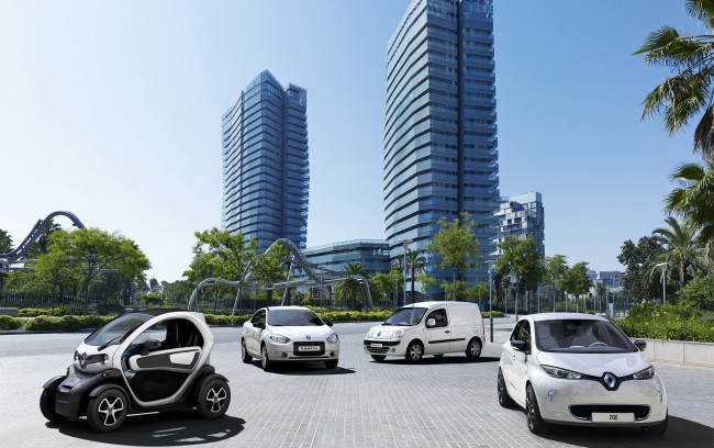 Обои картинки фото автомобили, renault, zoe, fluence