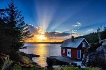 Картинка города -+пейзажи рассвет