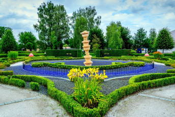 Картинка природа парк клумбы