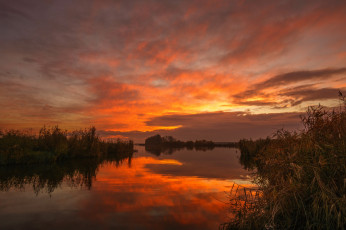 Картинка природа восходы закаты простор