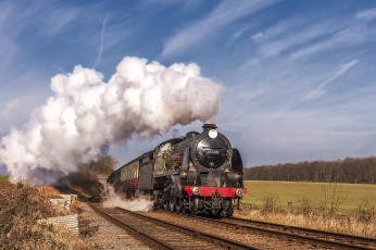 Картинка техника паровозы локомотив состав