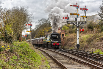 Картинка техника паровозы состав локомотив