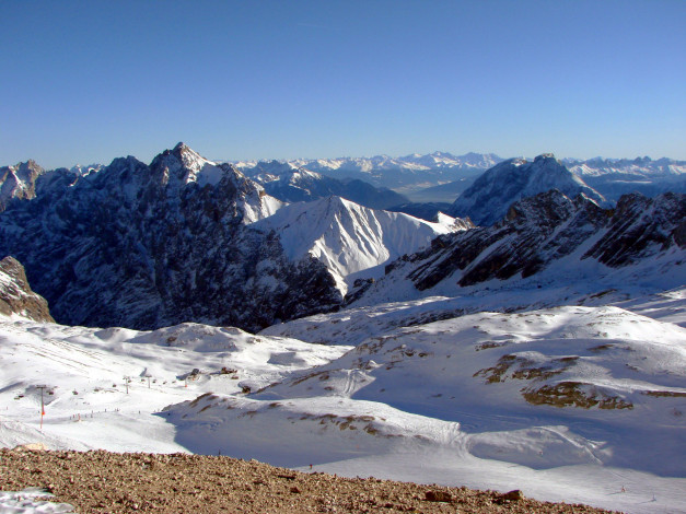 Обои картинки фото природа, горы, зима, снег