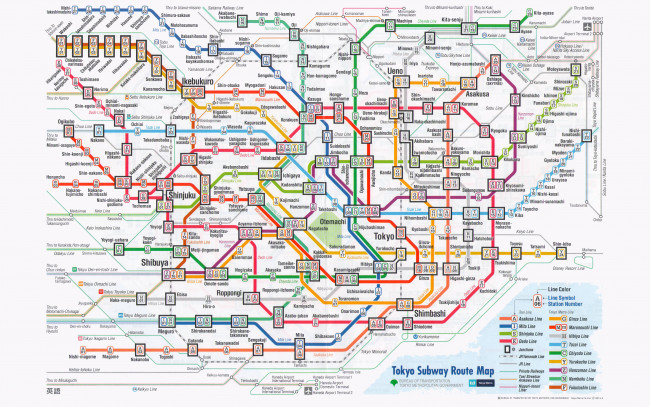 Обои картинки фото разное, глобусы,  карты, метро, токио