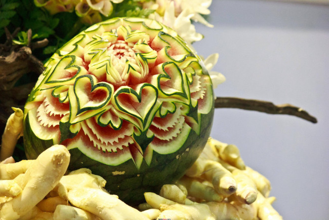 Обои картинки фото еда, арбуз