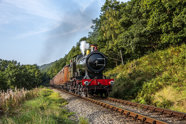 Обои картинки фото техника, паровозы, локомотив, состав