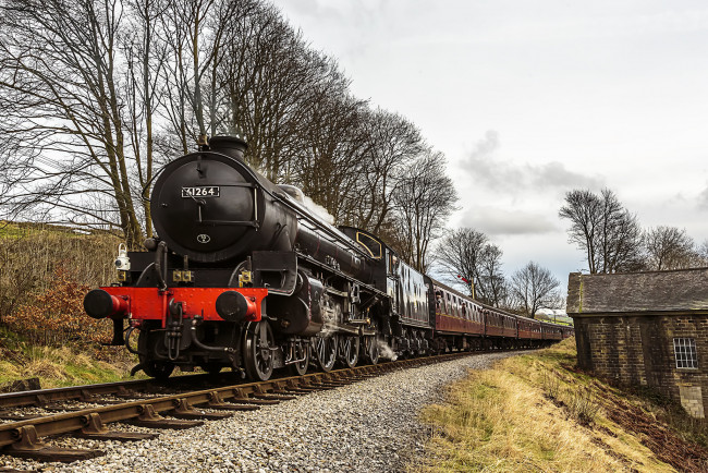 Обои картинки фото техника, паровозы, локомотив, состав