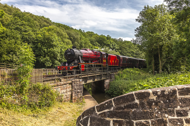 Обои картинки фото техника, паровозы, состав, локомотив