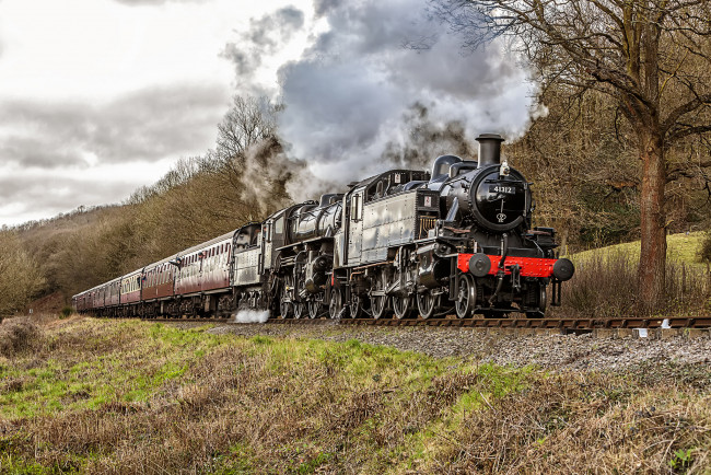 Обои картинки фото техника, паровозы, состав, локомотив