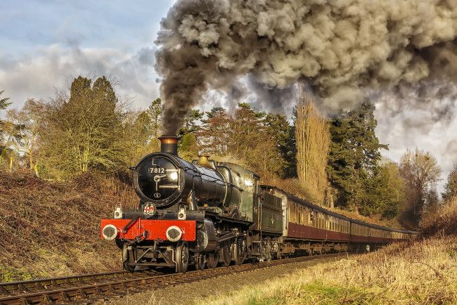 Обои картинки фото техника, паровозы, состав, локомотив