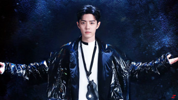 Картинка мужчины xiao+zhan актер куртка жест