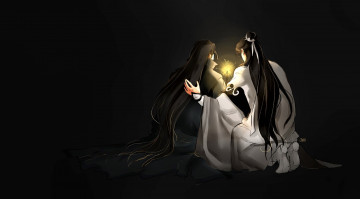 Картинка аниме mo+dao+zu+shi сун лань сяо синчень костер