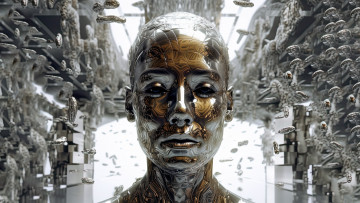 Картинка 3д+графика люди+ people абстракция