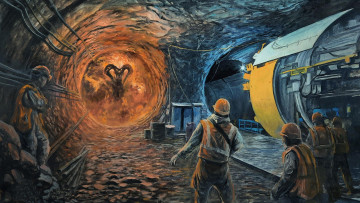 Картинка фэнтези демоны демон в метро