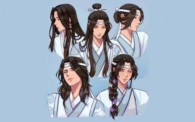 Обои картинки фото аниме, mo dao zu shi, лани, образы