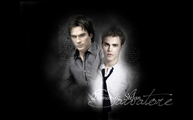 Обои картинки фото кино фильмы, the vampire diaries, вампиры, рубашки, галстук