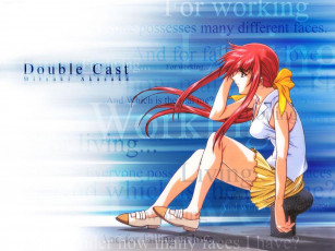 Картинка аниме double cast девушка глаза волосы