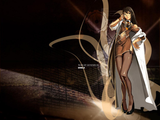 Обои картинки фото аниме, the, war, of, genesis, iii, девушка, глаза, волосы