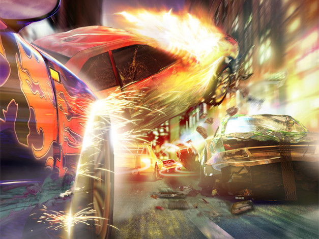 Обои картинки фото crash, burn, видео, игры, `n`