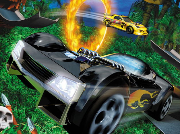 Обои картинки фото hot, wheels, stunt, track, challenge, видео, игры