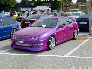 Картинка acura integra автомобили выставки уличные фото