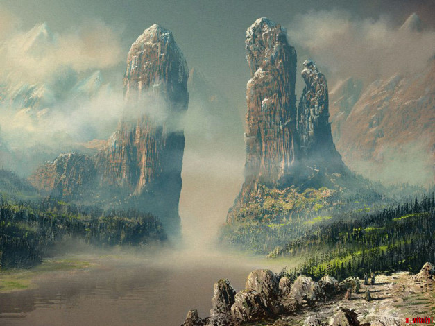 Обои картинки фото andy, simmons, №4, фэнтези, lord, of, the, rings