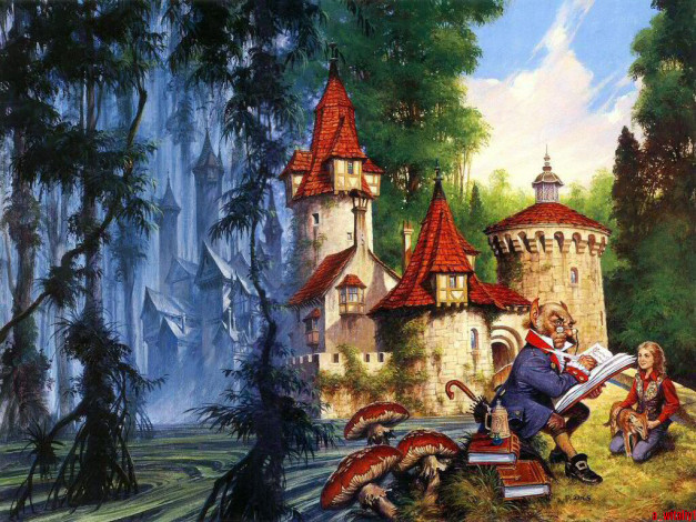 Обои картинки фото фэнтези, замки