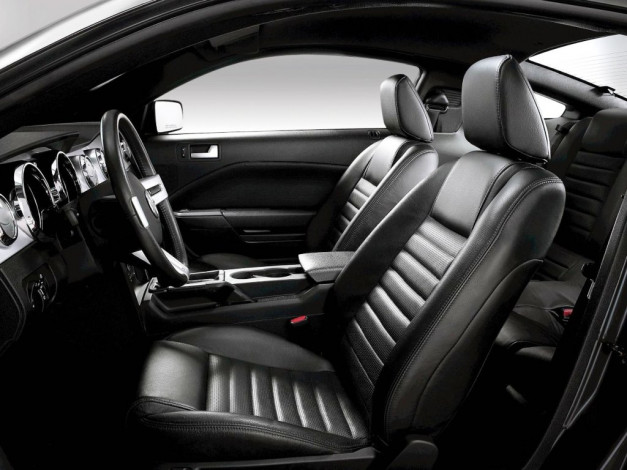 Обои картинки фото ford, mustang, gt, автомобили, интерьеры