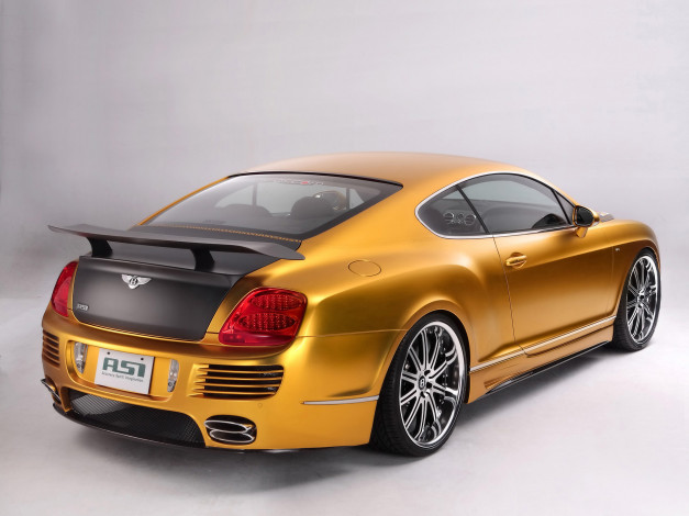 Обои картинки фото 2008, asi, bentley, w66, gts, gold, автомобили