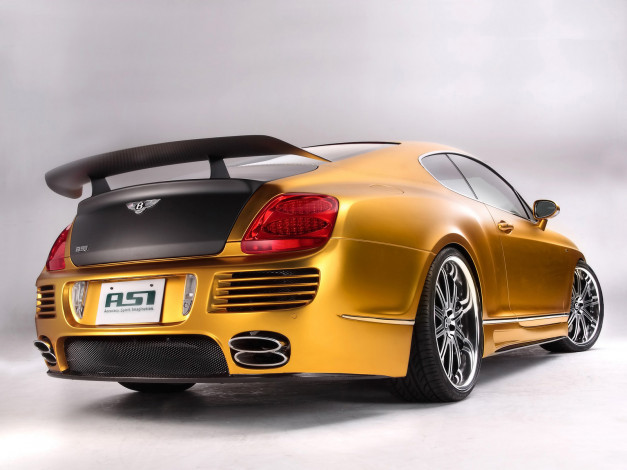Обои картинки фото 2008, asi, bentley, w66, gts, gold, автомобили