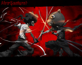 Картинка аниме afro samurai