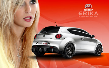 Картинка alfa romeo mito автомобили авто девушками