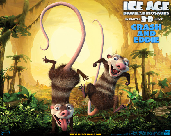 Обои картинки фото мультфильмы, ice, age, dawn, of, the, dinosaurs